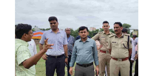 श्रावणी मेला के उद्घाटन को लेकर जिलाधिकारी ने लिया जायजा