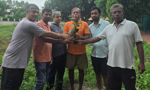 अंतर्राष्ट्रीय स्वच्छ वायु दिवस पर पर्यावरण भारती ने किया पौधारोपण
