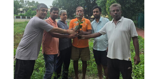 अंतर्राष्ट्रीय स्वच्छ वायु दिवस पर पर्यावरण भारती ने किया पौधारोपण